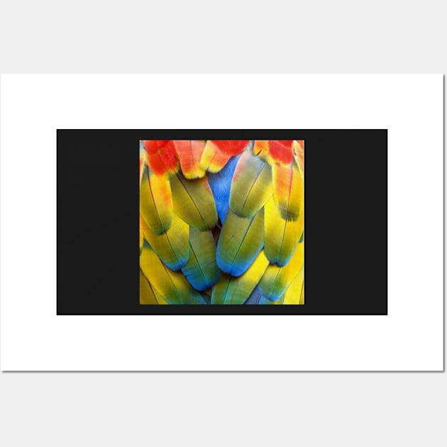 Scarlet Macaw  design perfect for people who loves parrots. The design is also great for abstract Color. Wall Art by Abstractdiva